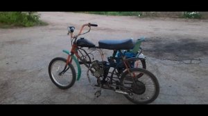 Самодельный велосипед с мотором и коляской