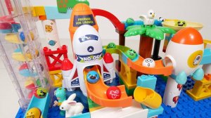 СТРОИМ КОСМИЧЕСКУЮ ГОРКУ ДЛЯ ШАРИКОВ ШАРИКИ ДЛЯ ДЕТЕЙ ДЕТСКИЙ КАНАЛ ИГРАЛКИ-ЗАЛИПАЛКИ