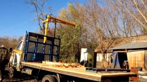 Манипулятор пасечный "Пчелка" (Часть 2 в работе, погруз?