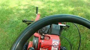 Покос травы мотоблоком с адаптером. Это вообще косит!?