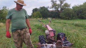 МОТОБЛОК МТЗ 09 🍀РОТОРНАЯ КОСИЛКА «ЗАРЯ»🚜КОСИМ АТАВУ?