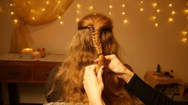 Расчесывание и заплетание косичек под гипнотический голос АСМР