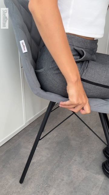 Сидение SHT-ST29-С20 стальной серый/Каркас стула SHT-S37 черный муар смотреть онлайн