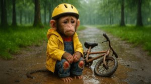 Видео для детей. История маленькой Обезьянки, мультик для детей. Детям