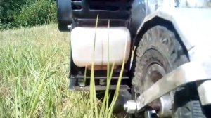 Самокат с мотором от триммера. своими руками.