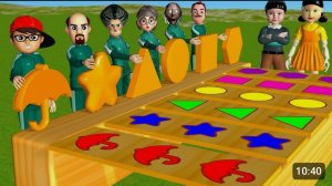 Игра в кальмара, кто сможет победить?! Long slide game, игроки выполняют задания из игры в кальмара