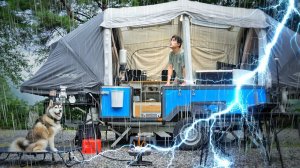 КЕМПИНГ ПОД ДОЖДЁМ! 🌧️ НОВЫЙ НАДУВНОЙ ПРИЦЕП-ПАЛАТКА