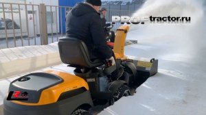 Уборка снега, сравнение, садовый райдер Husqvarna 316TX AWD про