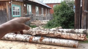 Подача дров Уралом. Пилим Штилём-270.
