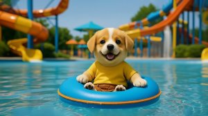 Мультики для детей. Новые приключения Собачки. Собачка в аквапарке. Детям