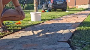 Садовая дорожка из кирпича. ЛЕГКО! ПРОСТО! ДЁШЕВО! #дач?