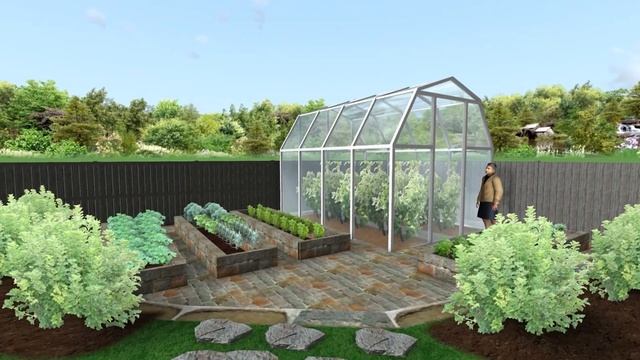 Ландшафтный дизайн участка 15 соток