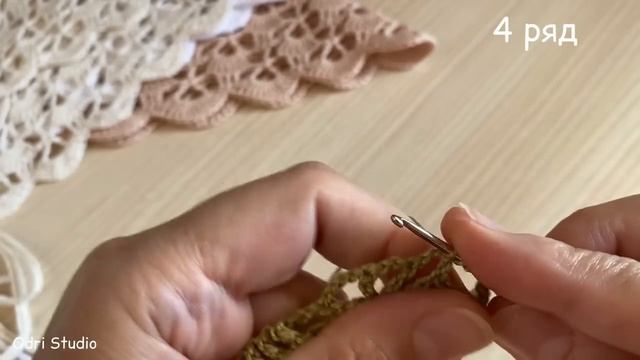 Вязание крючком для начинающих. КОСЫНКА ажурная. Вяже? смотреть онлайн
