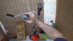 Усиленнаое крепление ручек к бензокосе,крепление руч?