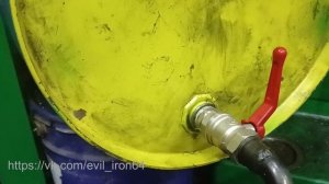 Разлив масла из бочки без насоса
