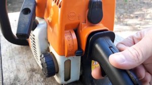 Как завести бензопилу Stihl MS180?
