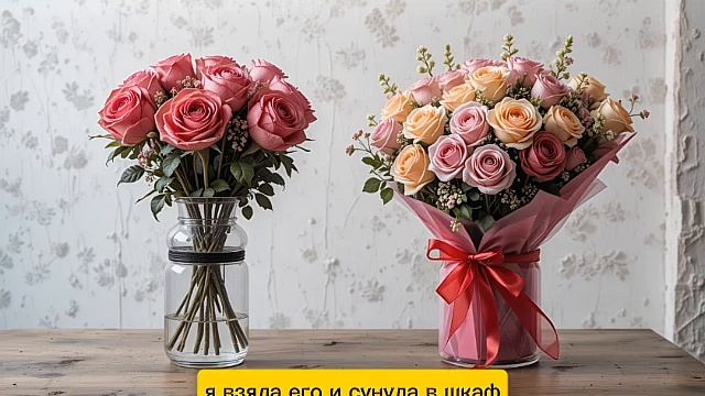 На 8 марта муж подарил мне пластиковый цветок за 500 руб.