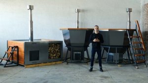 Банный чан на дровах | Купель с подогревом SCANDINAF | Произ