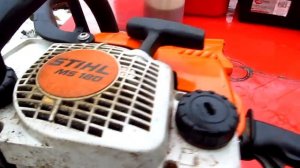 Моя бензопила Stihl MS 180, эксплуатация, отзывы, плюсы.