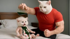 ПАПА КОТ ПОБРИЛСЯ И ПОБРИЛ СУНУЛЮ И ПРЕВРАТИЛ ЕГО В ВОНЮЧКУ ПАНКА Я В ШОКЕ