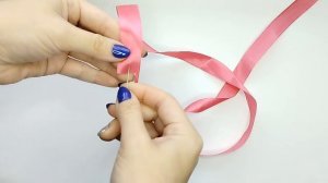 МИНИ РОЗОЧКА /Роза из атласной ленты /КАНЗАШИ/Атласная