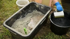 Садовая колонка из цемента своими руками!