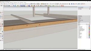 Проектирование дома в SketchUp. Обвязка свай каркасного д?
