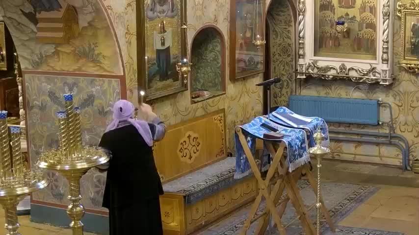 Молебен с акафистом Порт-Артурской иконе Божией Матери. Храм Успения в Путинках. смотреть онлайн
