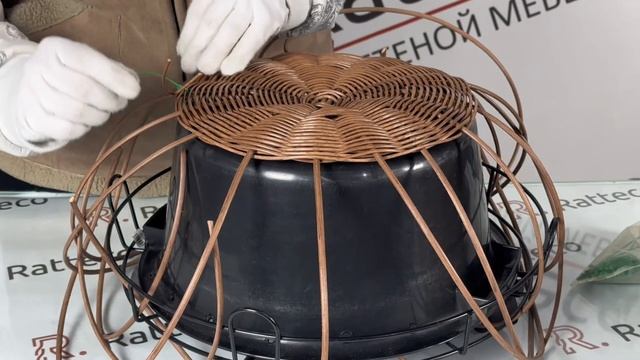 Мастер-класс. Бескаркасная корзина из ротанга