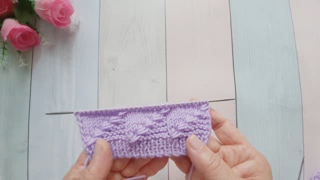 Шикарный узор для шапки и не только.. смотреть онлайн