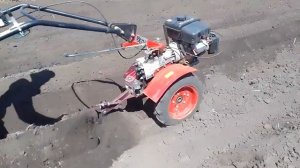 Посадка картофеля мотоблоком/Работа окучником одноря
