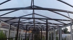 ✅ Теплица домик из монолитного поликарбоната / своими