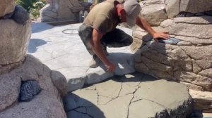 Как сделать дорожки, ступени из Арт бетона. Concrete paths. how