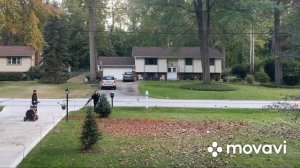 Как убирают листья в США, Огайо.