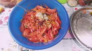 Помидоры по корейски.Рецепт от канала Лес Сад Огород.З