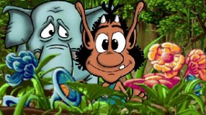 (связан в лианах) Кузя в Джунглях Смешные моменты