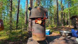 Второй день рыбалки на щучьих местах. Ловим щуку на живца. Два дня в тайге.