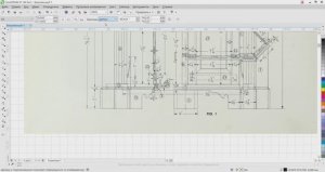 7. Масштабирование 1:1  отсканированных чертежей в CorelDRAW