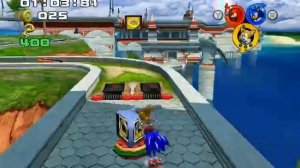 Sonic Heroes - пляжик и зеленая травка.