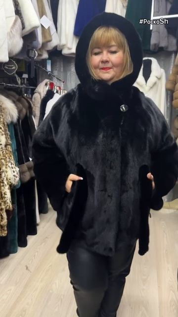 Чёрный бриллиант 💎 Полушубки из роскошной норки смотреть онлайн