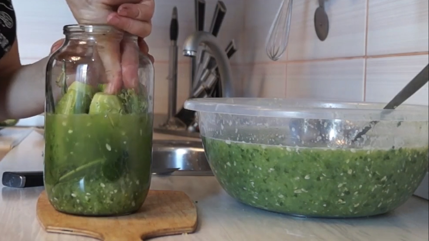 Огурцы в огурцах. Заготовка на зиму. смотреть онлайн