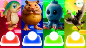 ТРИПИ ТРОПИ 🆚 ПИПИ ПОТАТО 🆚 БЛУБЕРРИ ОКТОПУСИНИ 🆚 БОМБОМБИНИ ГУСИНИ | Tiles Hop №187