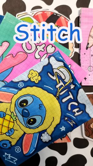 Стич-Лабубу🐾Распаковка бумажных сюрпризов🎁Полное видео уже на канале🌸