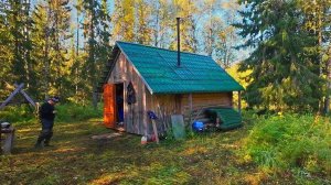 ЧТО мы Построили у Избы? Результат Стройки и Наш Ужин.