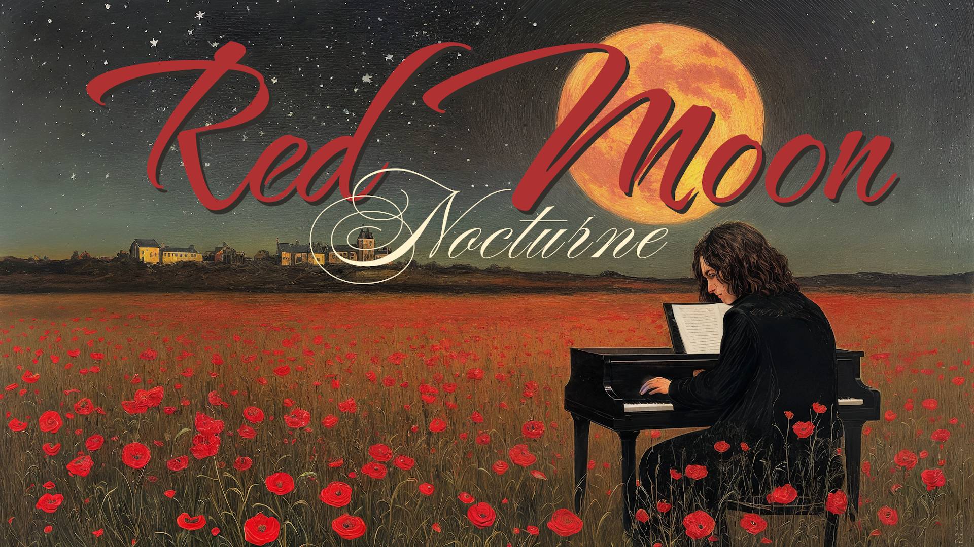Авторская композиция для фортепиано Red Moon Nocturne, Op. 1, No. 1 (Ver. 3) #piano #music #creative