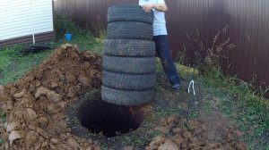 Яма для туалета.