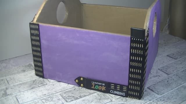 Картонные коробки простые и оригинальные идеи декора . смотреть онлайн