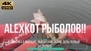 Высоцк - ОКУНЬ И ЩУКА! Рыбалка на отводной поводок в Выборгском заливе. День первый - 04 09 2025.