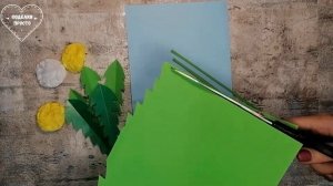 Одуванчики из салфеток