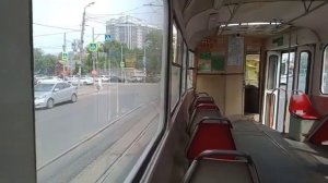 Самарский трамвай. Поездка на трамвае Татра-Т3 (двухдверная) № 1098